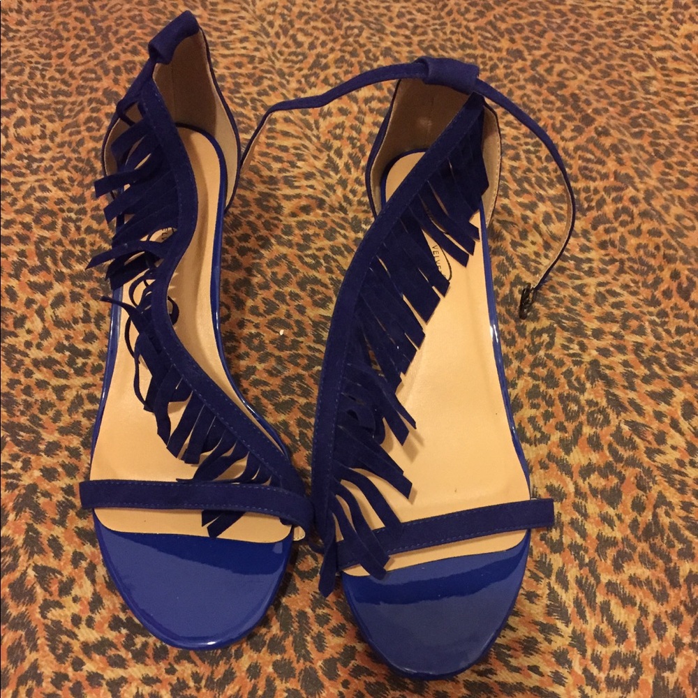 Blue Swede Heels