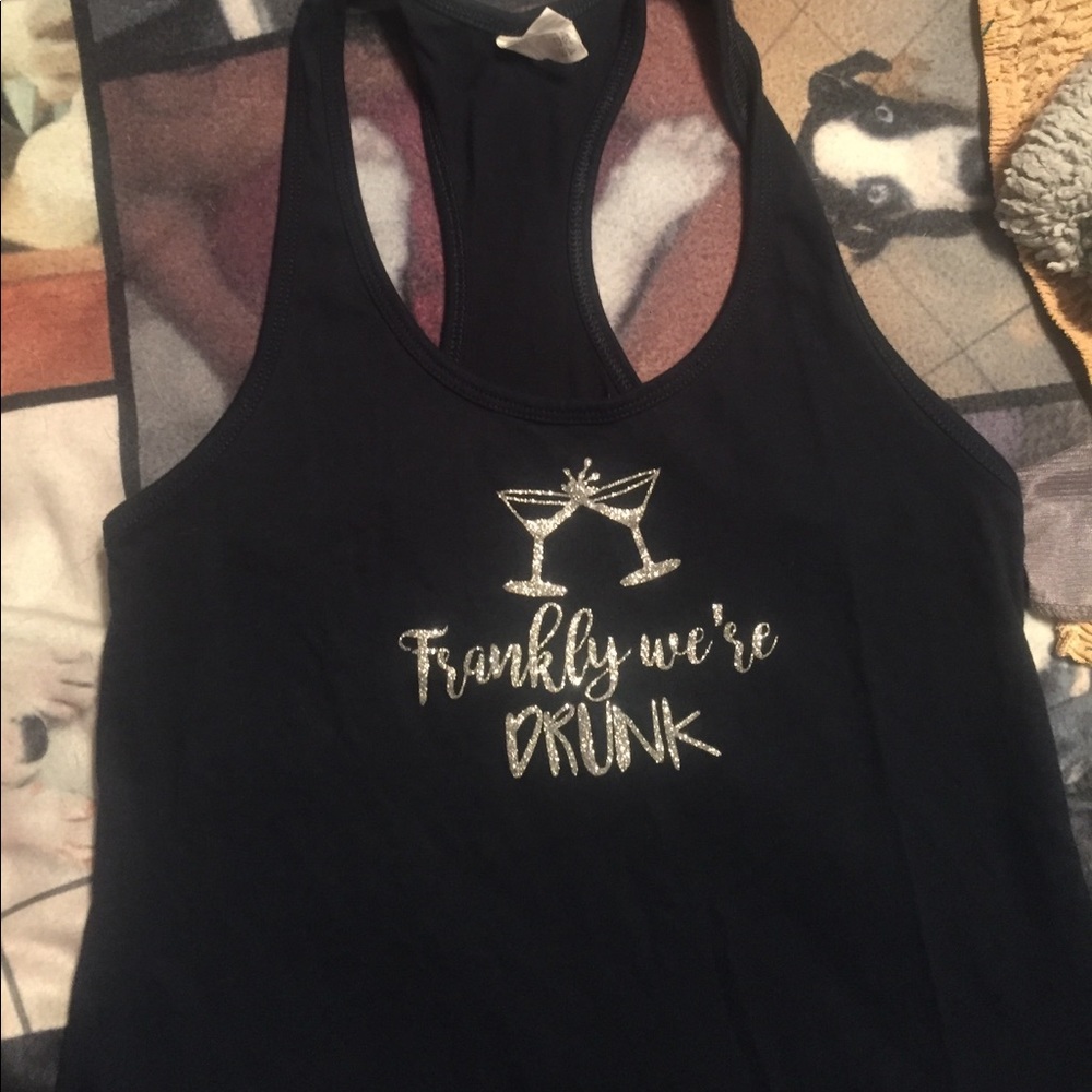 'Frankly we're DRUNK' racerback tank!