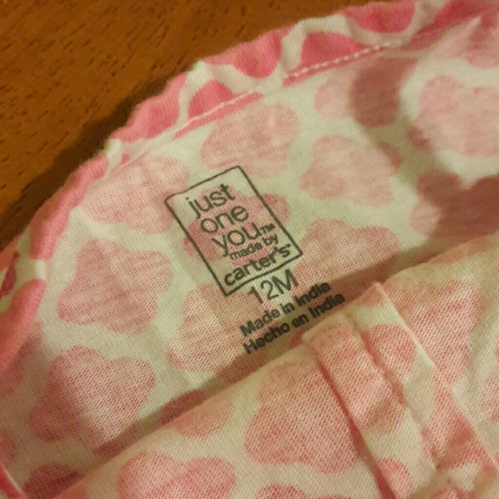 Girls 12 month Pink and White Set - Picture 2 of 3