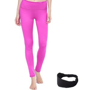 magenta yoga pants