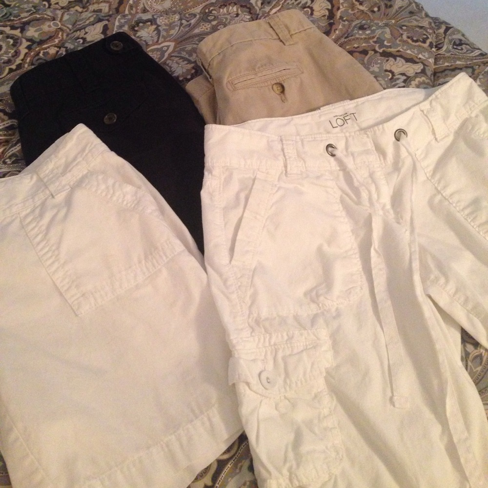 4 pair SHORTS BUNDLE, gap, loft, ann Taylor