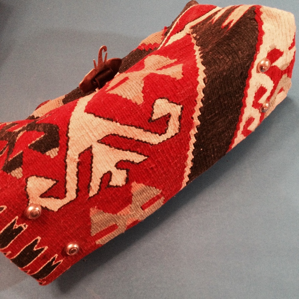 RARE One of a Kind Unique Hand Made Vintage Kilim - Picture 9 of 16