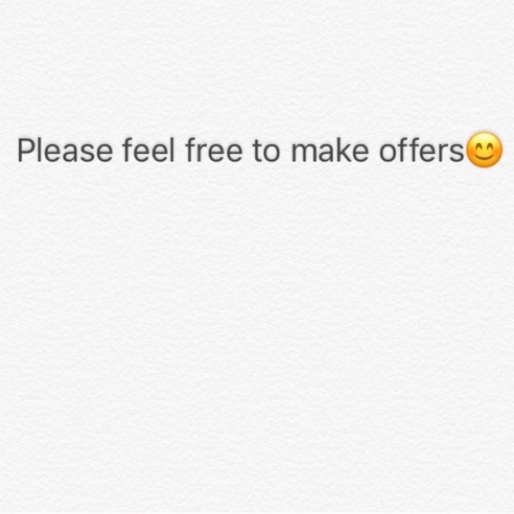 Accepting reasonable offers💞