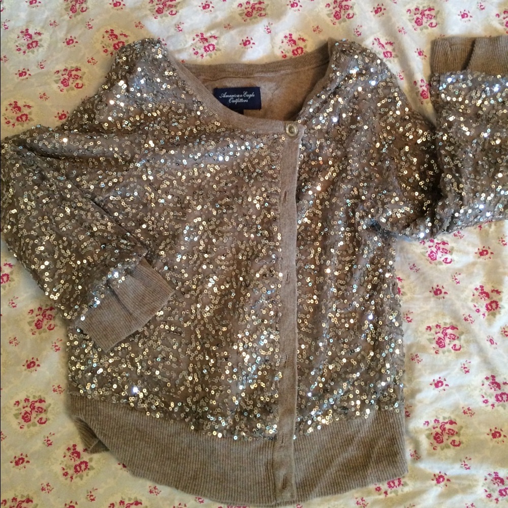 Sequin cardigan Women's Small! AEO American Eagle