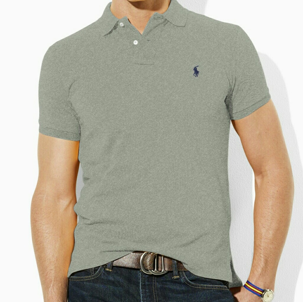 Ralph Lauren Classic Fit Polo Grey- size L