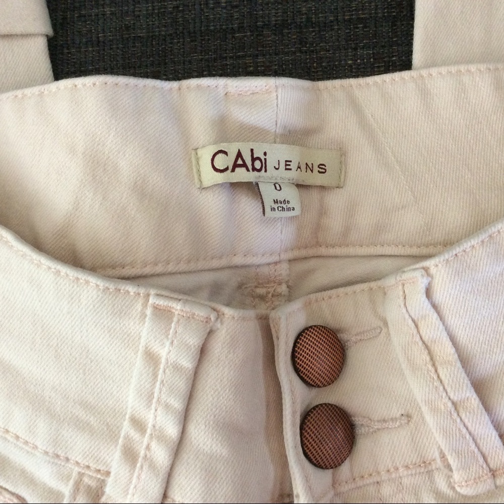 CAbi Jeans Cream Capris Size 0 - Picture 3 of 5