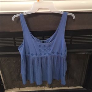 American Eagle Blue Summer Top