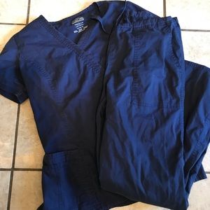 XS Navy Scrub Set