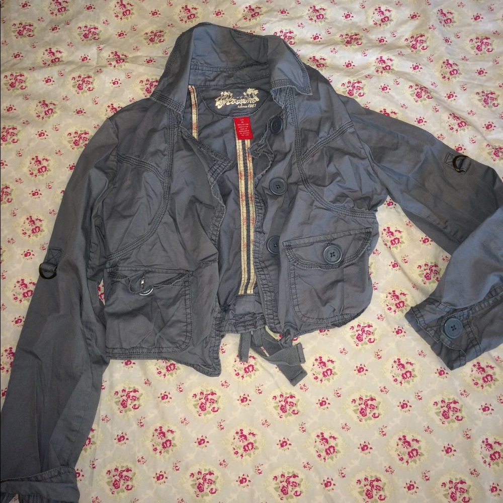 Women's cropped utility coat size medium!