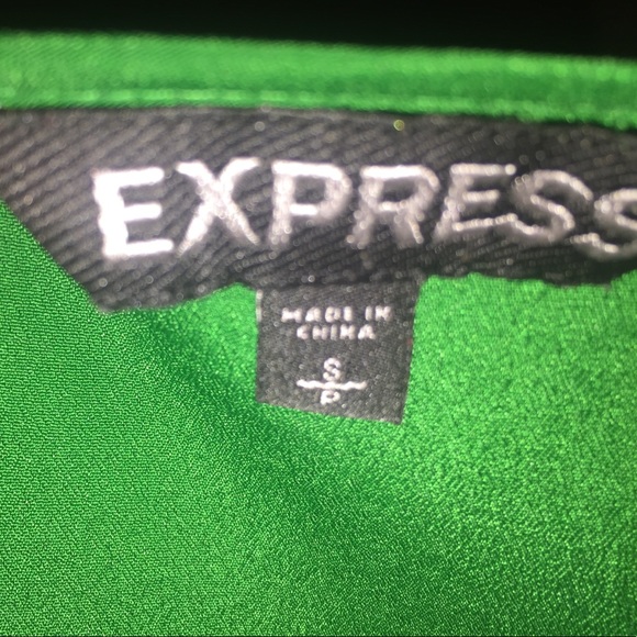 Short sleeve green silk blouse - Picture 4 of 4