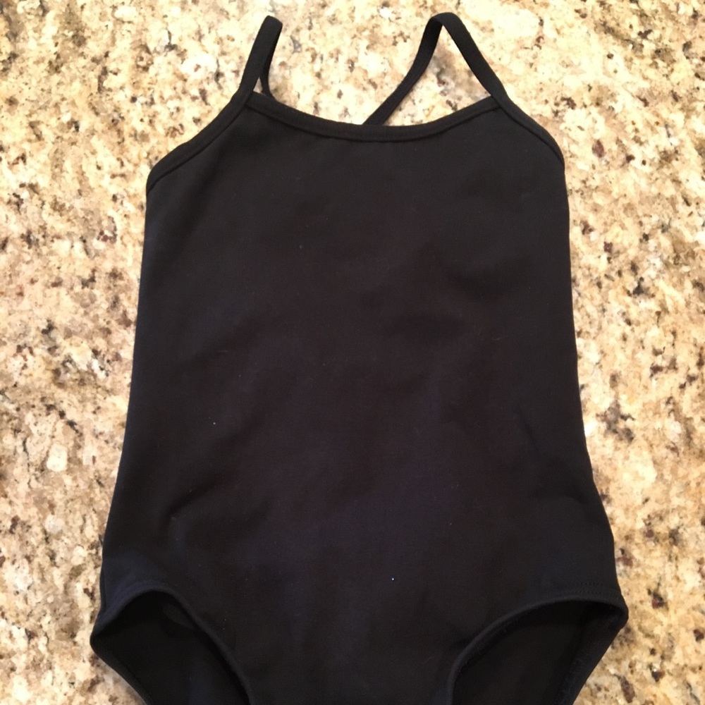 Girls black leotard