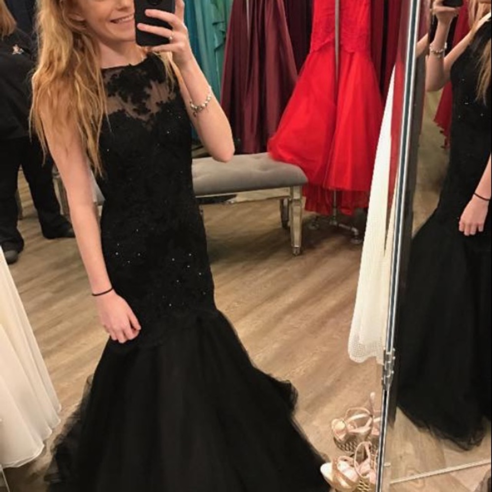 Beautiful black prom dress. New with tags.