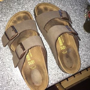 Mocha birkenstocks