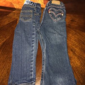 2 pairs of 24 month girls jeans