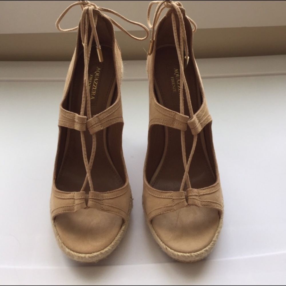 Aquazzura "Christy" wedge sandal size 6.5
