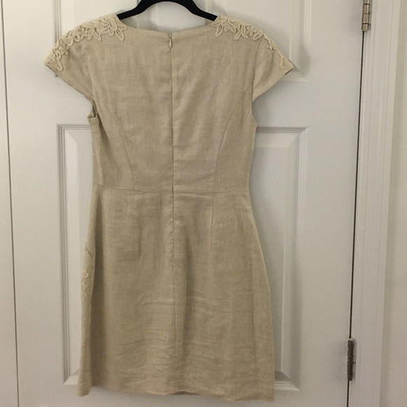 [Kensie] Cap Sleeve Linen Mini Dress - Picture 3 of 8