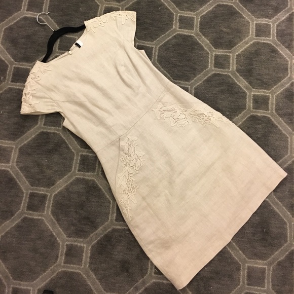 [Kensie] Cap Sleeve Linen Mini Dress - Picture 2 of 8