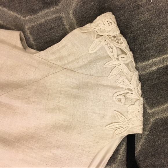 [Kensie] Cap Sleeve Linen Mini Dress - Picture 4 of 8