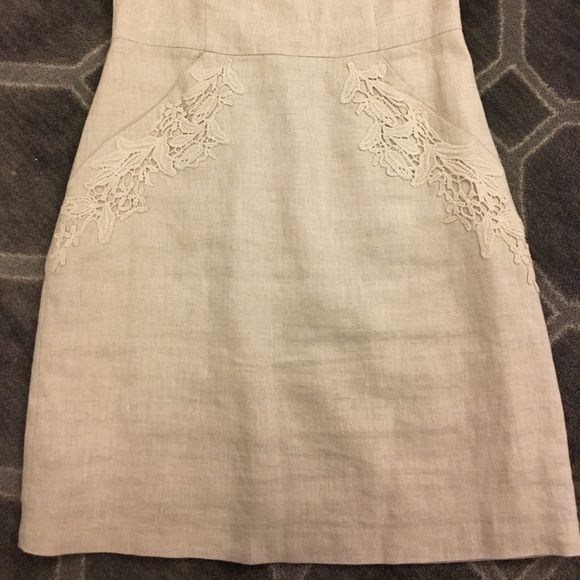 [Kensie] Cap Sleeve Linen Mini Dress - Picture 5 of 8