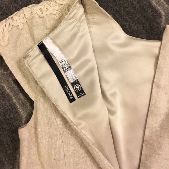 [Kensie] Cap Sleeve Linen Mini Dress - Picture 6 of 8