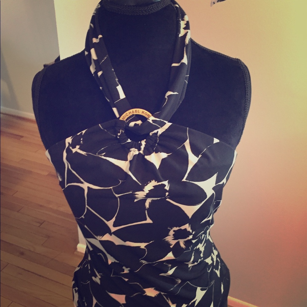 Michael Kors printed halter top