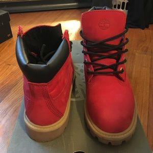 Timberland Red Nubuck Boots