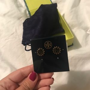 Tory Burch Winslow Logo Earrings