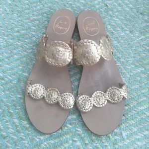 Jack Rogers Gold Flats