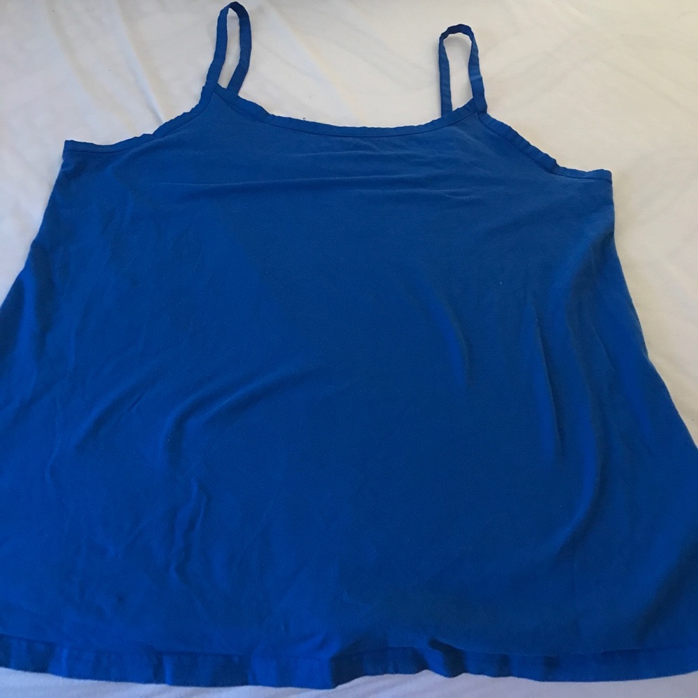 Used blue tank top