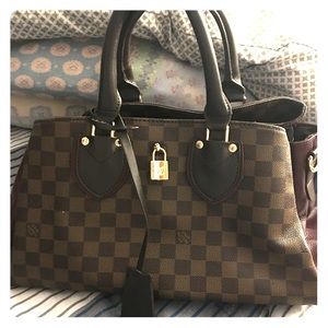 Brown and Maroon HandBag LV