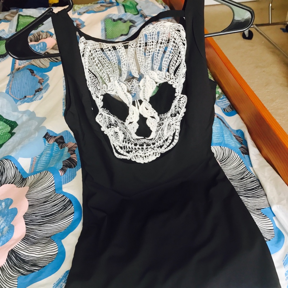 Asos embroidered Lace skull dress S