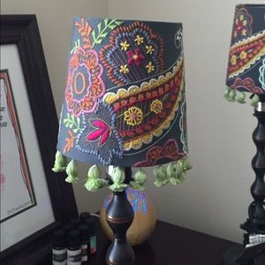 2 IKEA Lamps paisley print