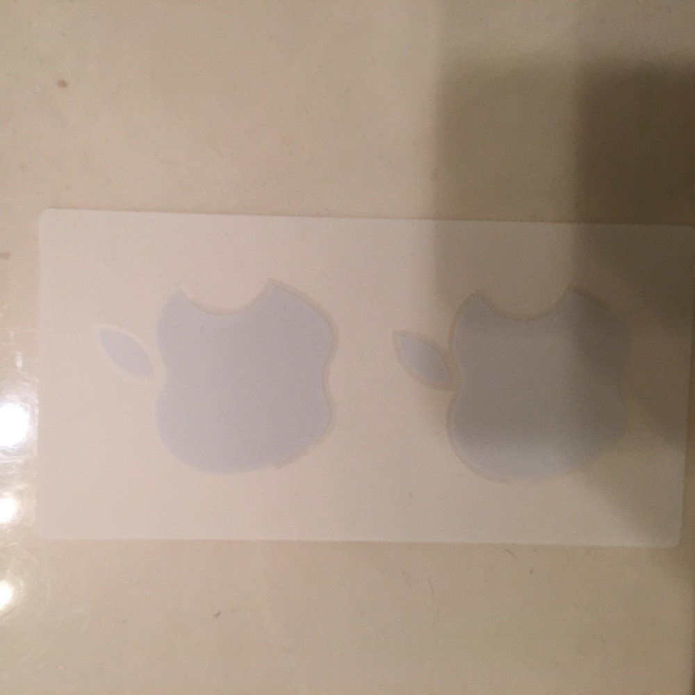Brand New 2 Pack of Apple Stickers