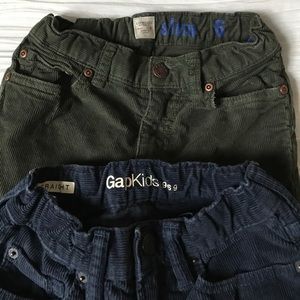 Boys corduroys -- gap and crewcuts Sz 6