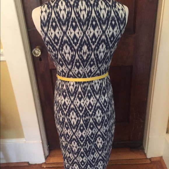 Anne Klein navy print sheath dress - Picture 3 of 5
