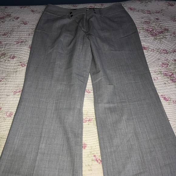 Grey wide leg women's trousers - Picture 1 of 4