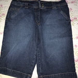 Denim Bermuda shorts