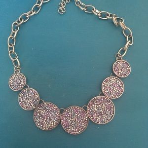 Sliver bubble necklace.