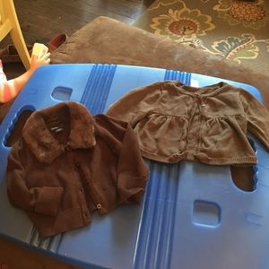 Brown cardigans