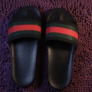 Gucci Web Slide Sandals Size 11