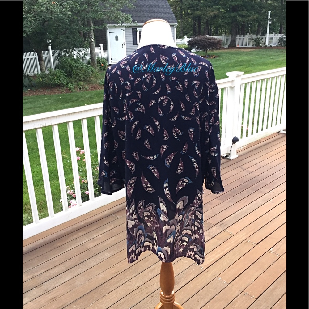 Buy2 Get 1 FREE!!⭐️ LAST ONE!! Navy Blue Kimono🇺🇸Size Small - Picture 4 of 5