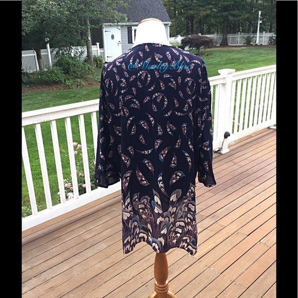Buy2 Get 1 FREE!!⭐️ LAST ONE!! Navy Blue Kimono🇺🇸Size Small - Picture 4 of 5