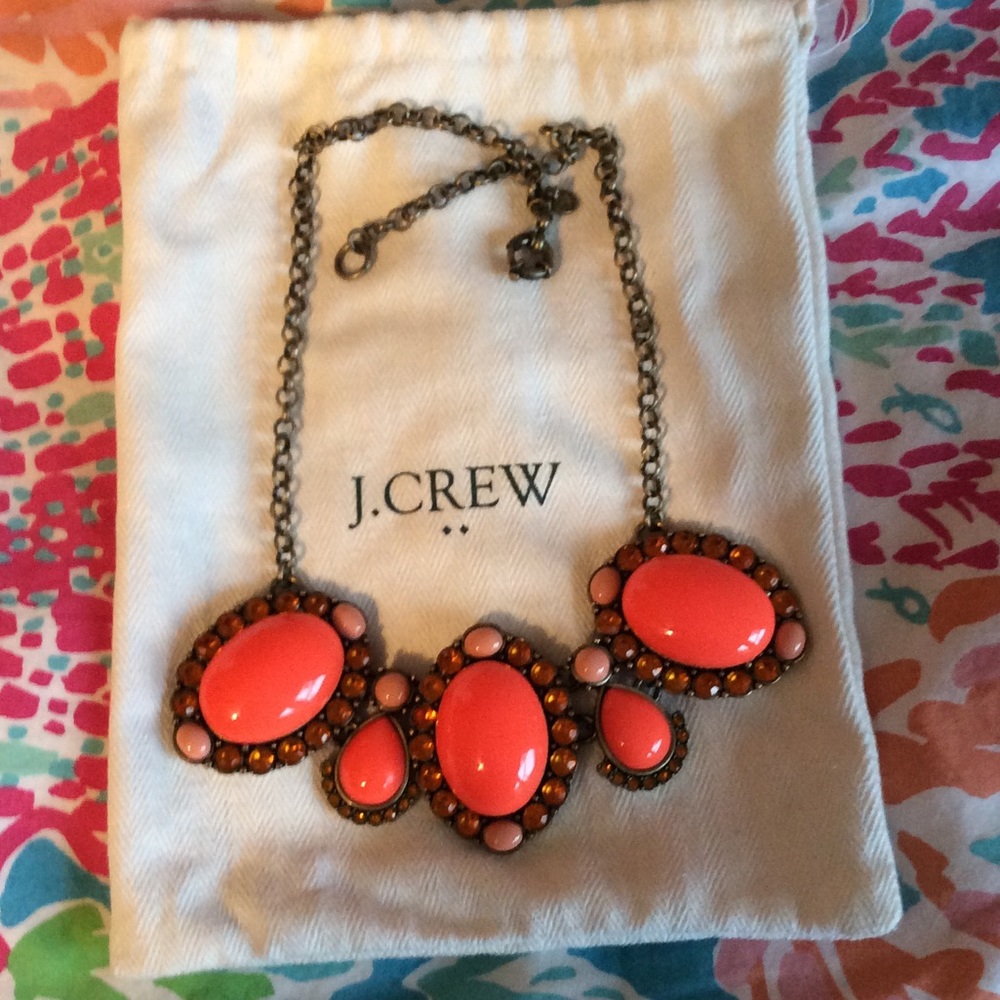 Coral jcrew necklace