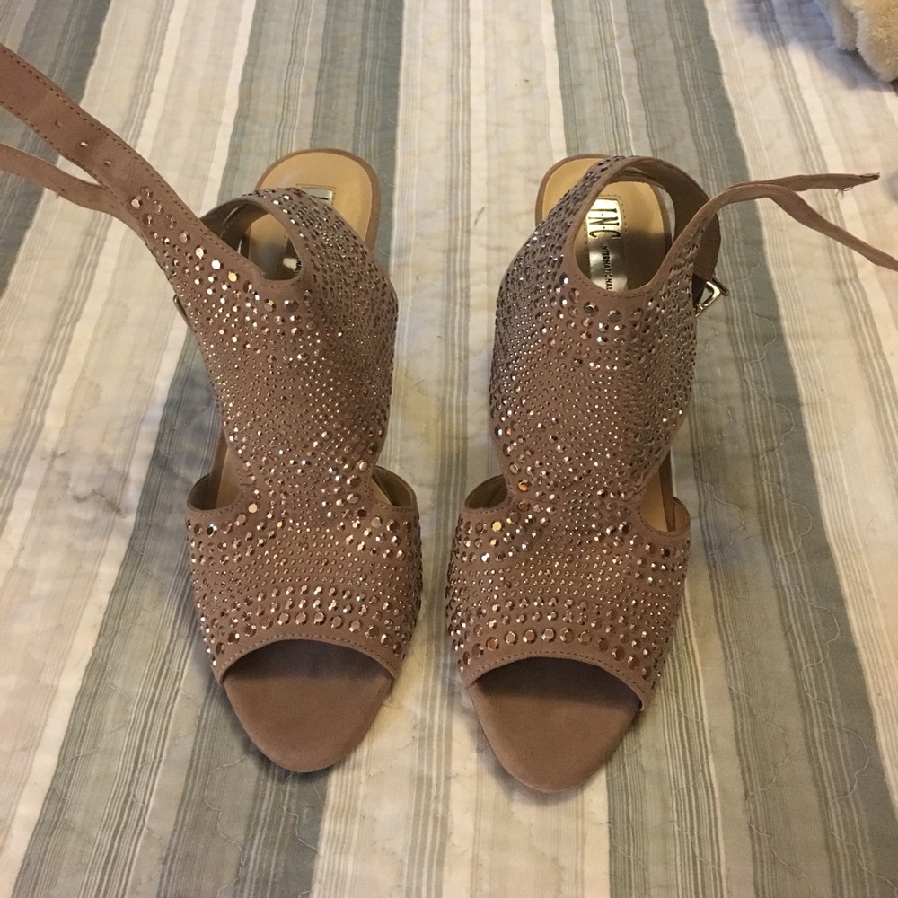 Jeweled high heels