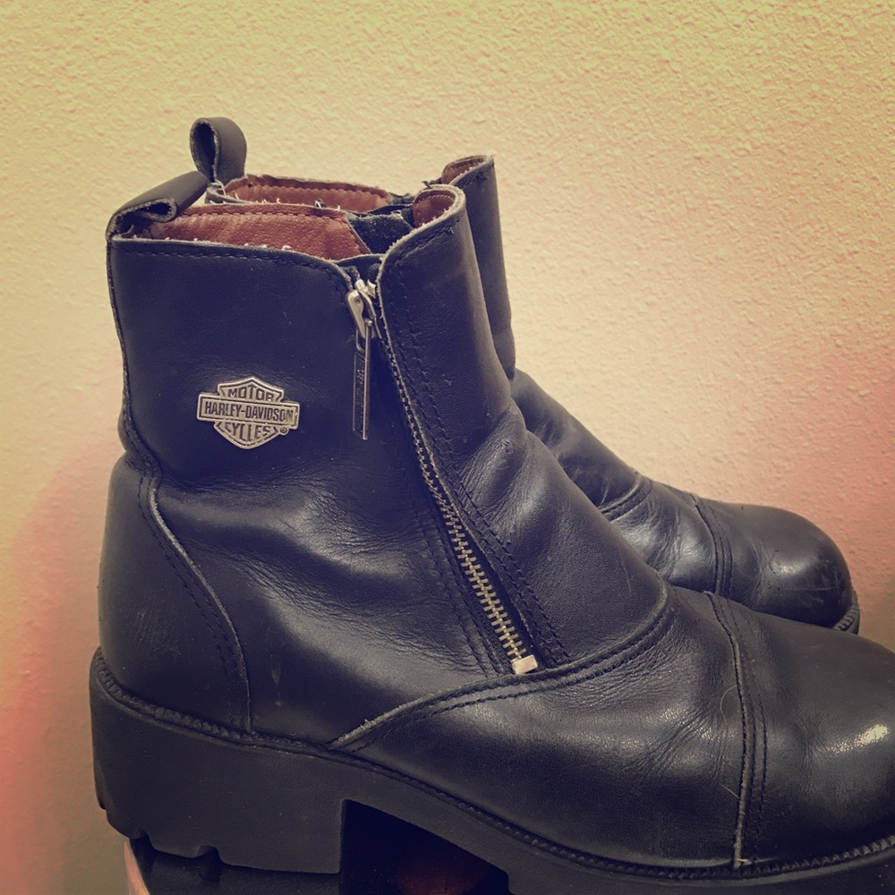 Ladies Harley Davidson riding boots size 10