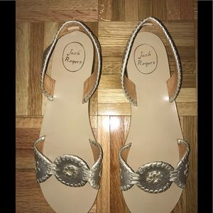 Jack Rogers Gold Sandals 11M