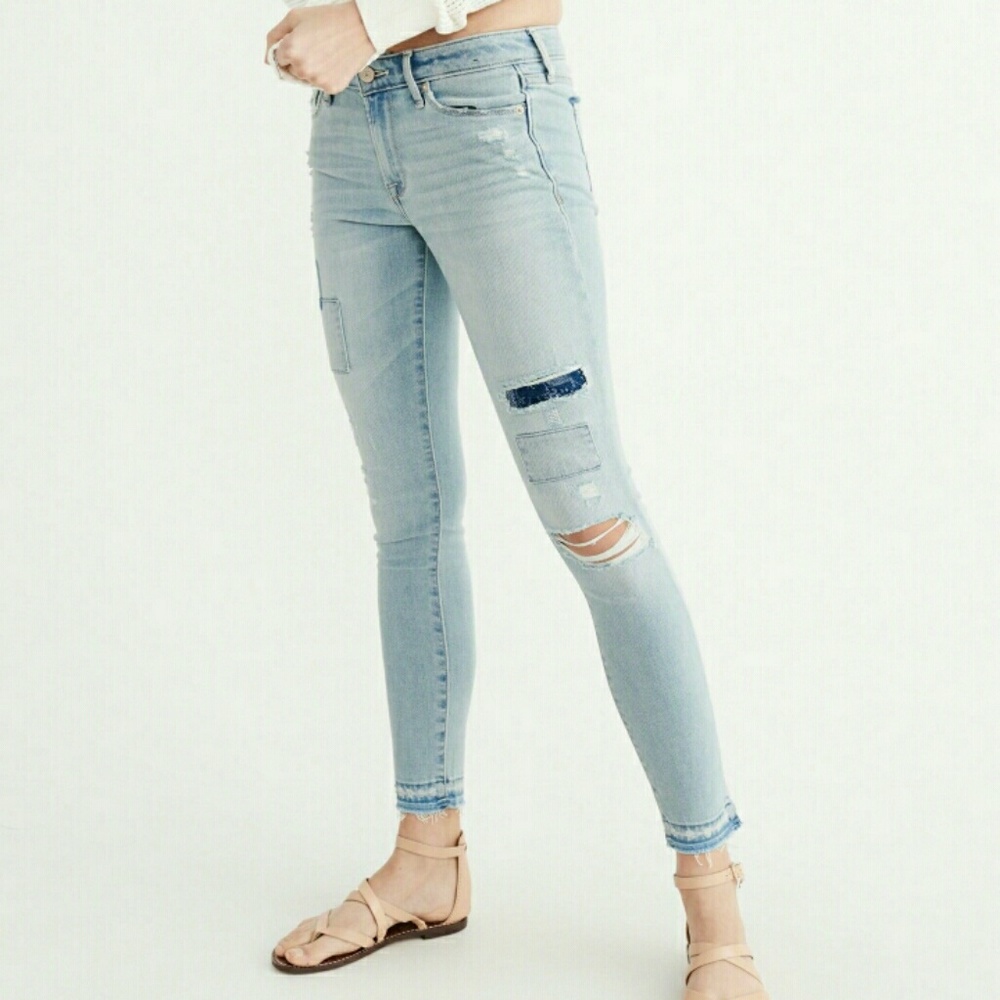 Abercrombie Ripped Super Skinny Jeans