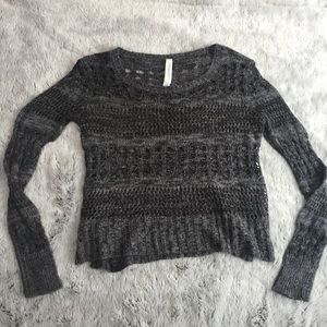 Aeropostale Dark Gray Light Knitted Sweater