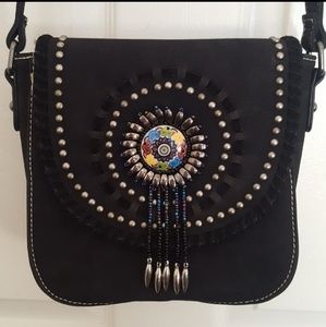 Montana West Genuine Leather Crossbody Bag