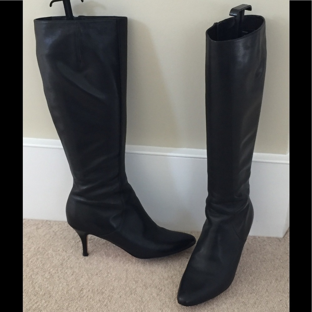 Cole Haan black leather boots